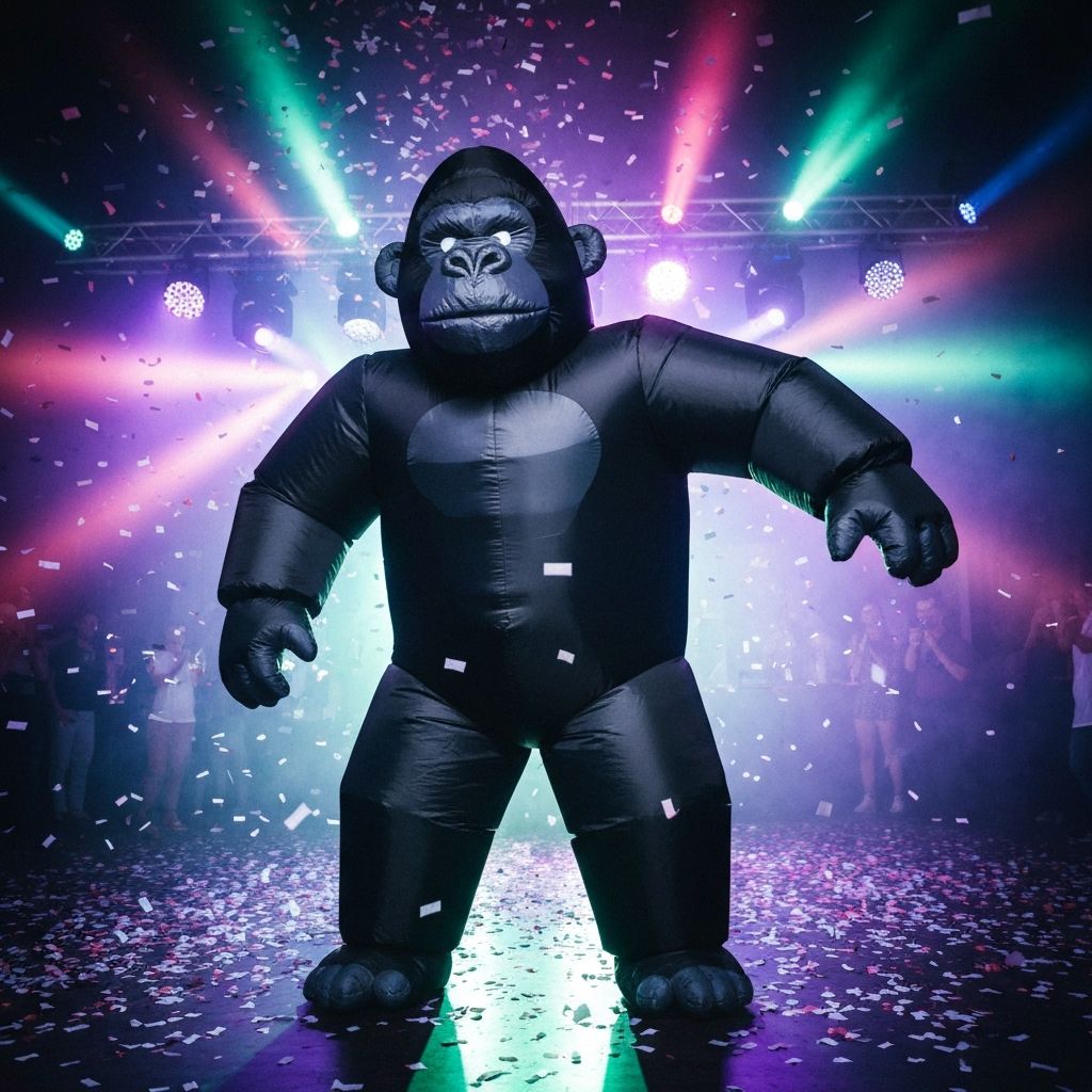 Gorilla performance at a birthday party