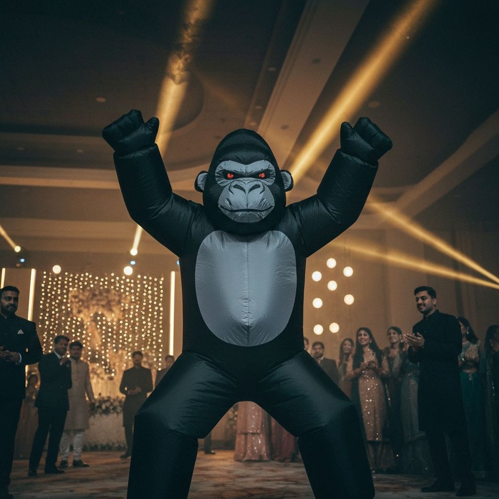 TheBazm gorilla performance at a premium event